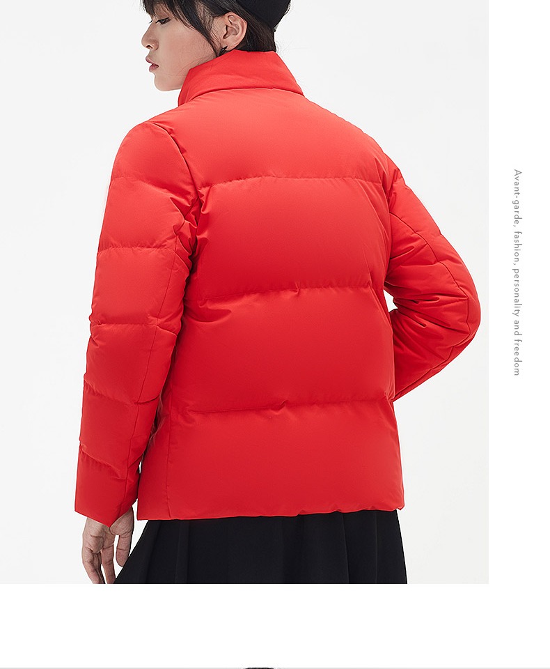 特步羽绒服女冬季新款女士短款保暖外套加厚防风抗寒上衣舒适