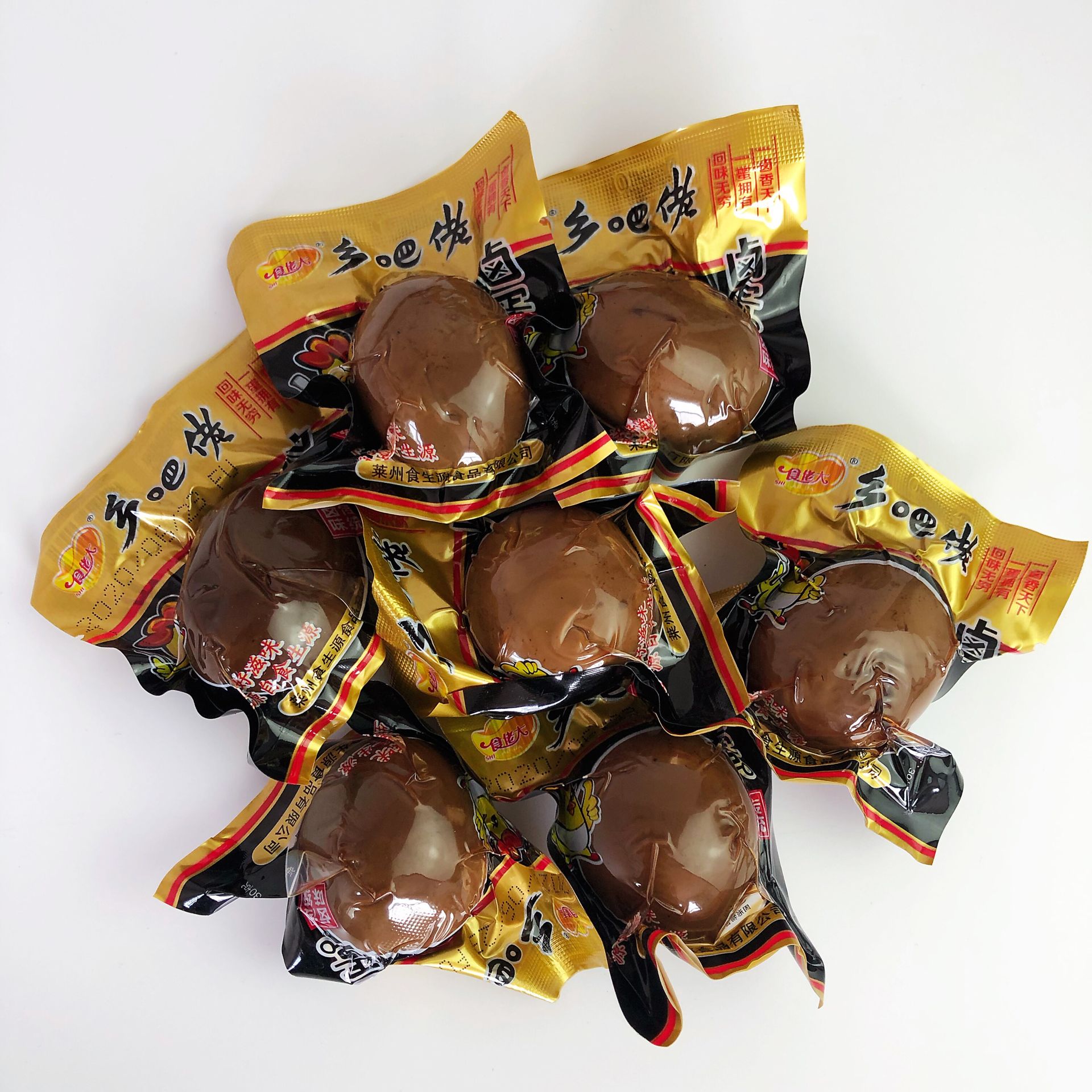 正宗乡巴佬卤蛋五香无壳卤鸡蛋茶叶蛋餐饮35克整箱