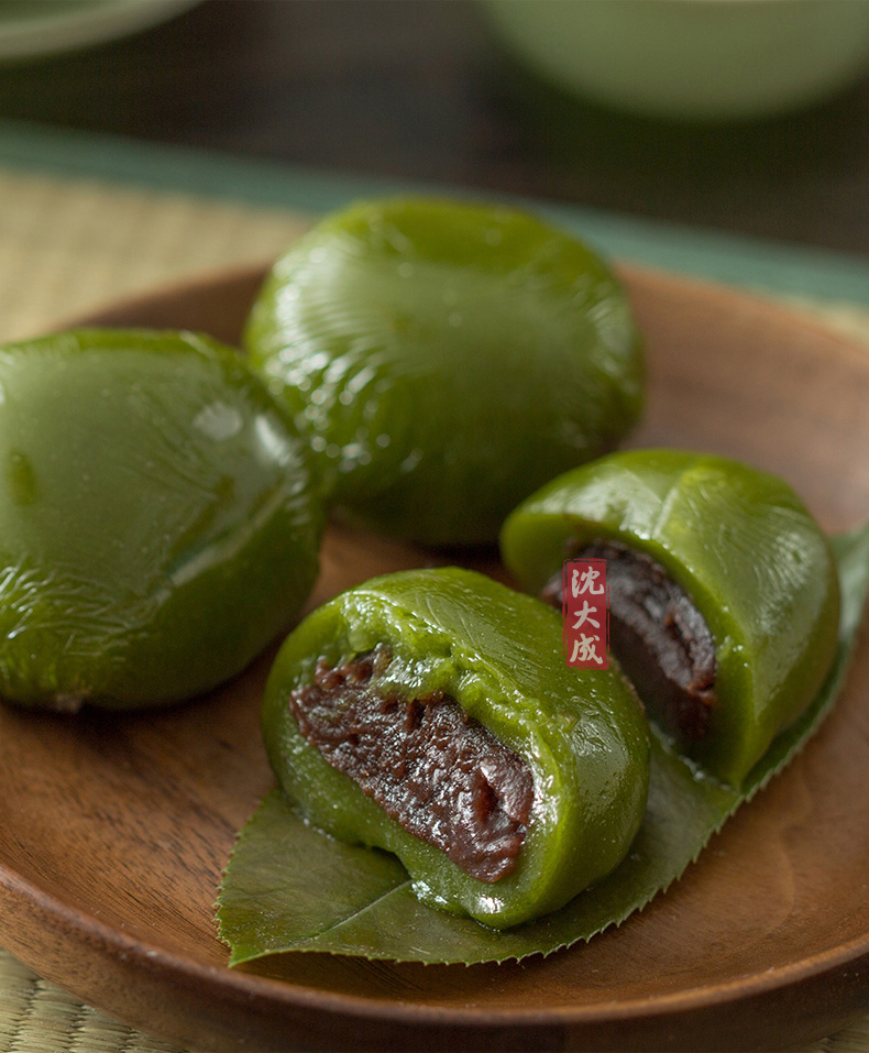 上海特产沈大成青团蛋黄肉松豆沙糯米团子传统网红青团零食小吃清明果