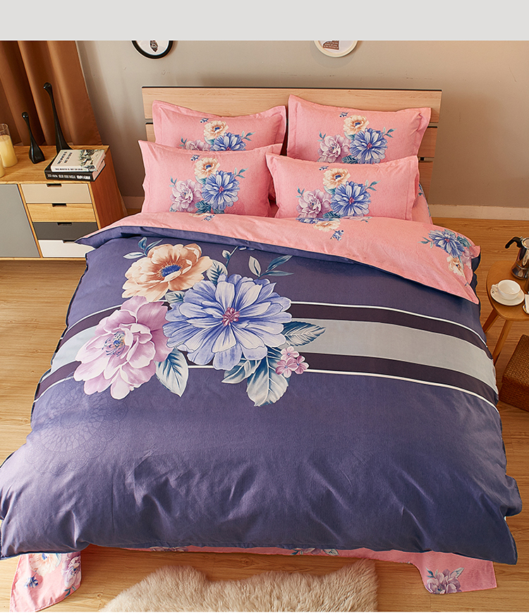 最羽 清仓全棉四件套床单被套纯棉4件套床上用品1.8m2.