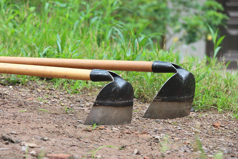 jingping除草锄头专用全钢加厚农用锄草神器锄地农具特大户外挖土种菜