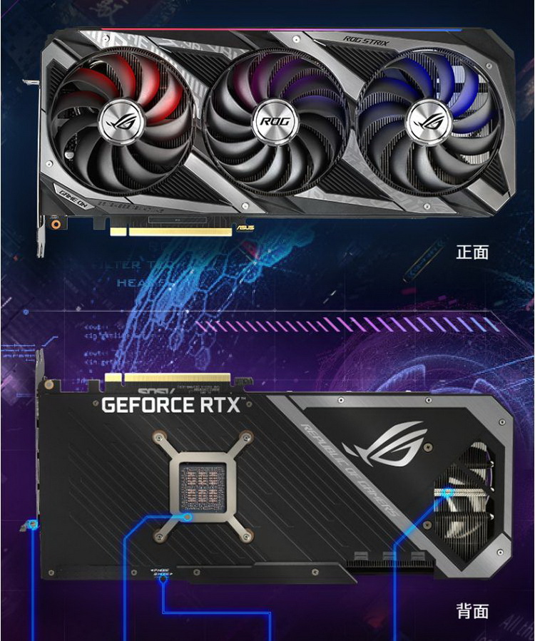 3080o10ggaming14401935mhz猛禽吃鸡电竞游戏专业显卡可支持4k显示器