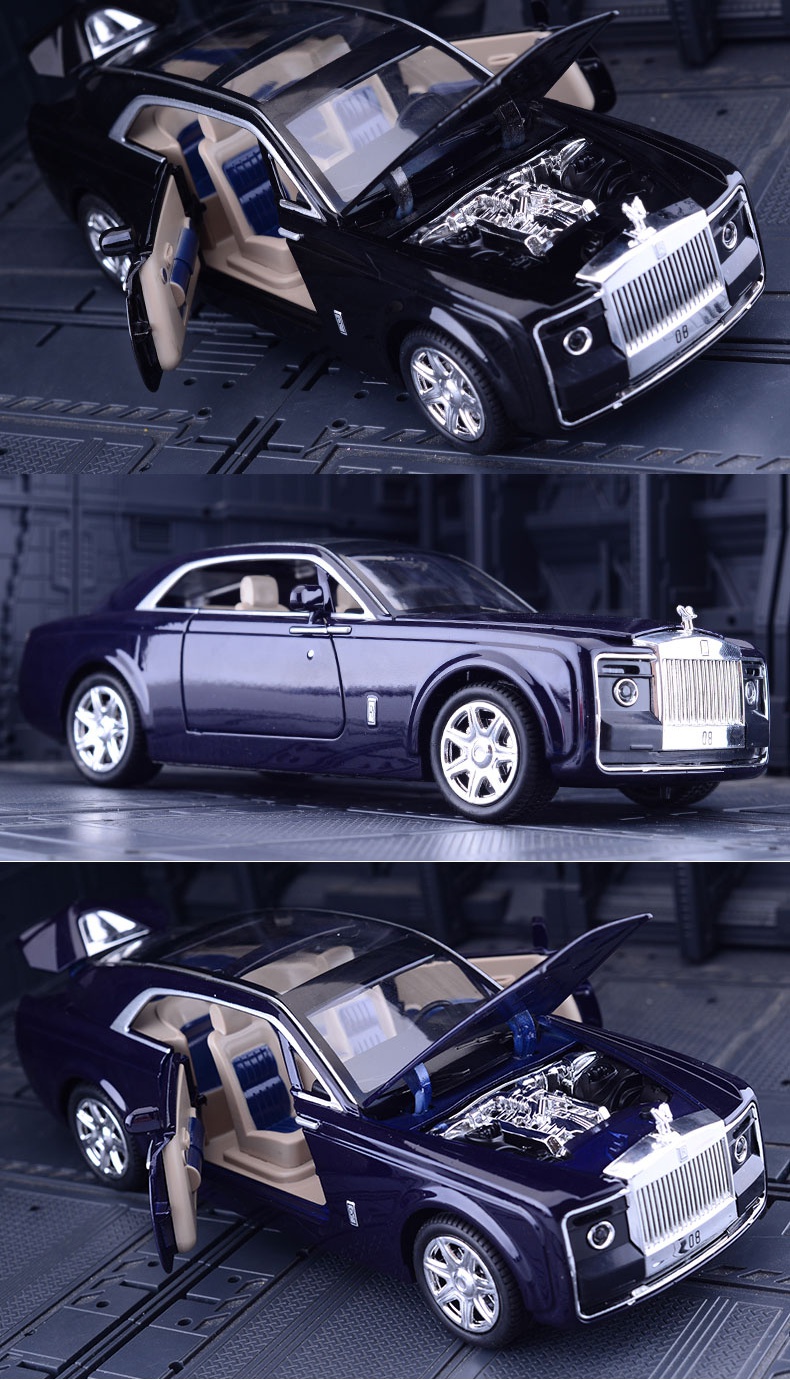 仿真劳斯莱斯rolls慧影royce豪华轿车模型车金属玩具汽车合金车模 慧