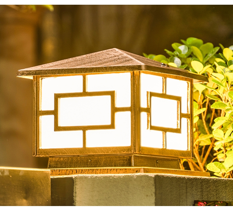 围墙柱头灯户外防水防锈古达大门柱子灯景观庭院灯具灯饰室外灯