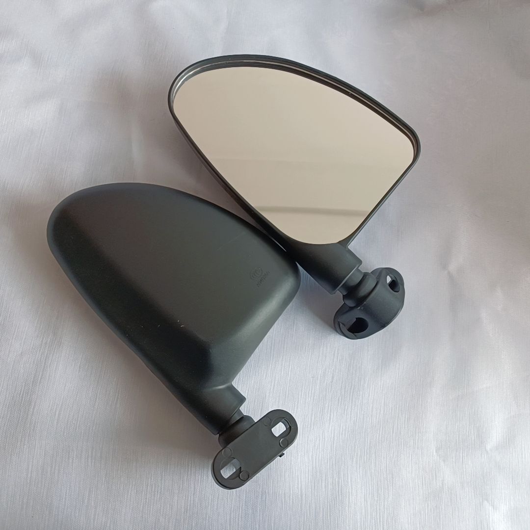 新款金鹏电动三轮车后视镜全封闭载客高清反光镜大视野倒车镜不带螺丝