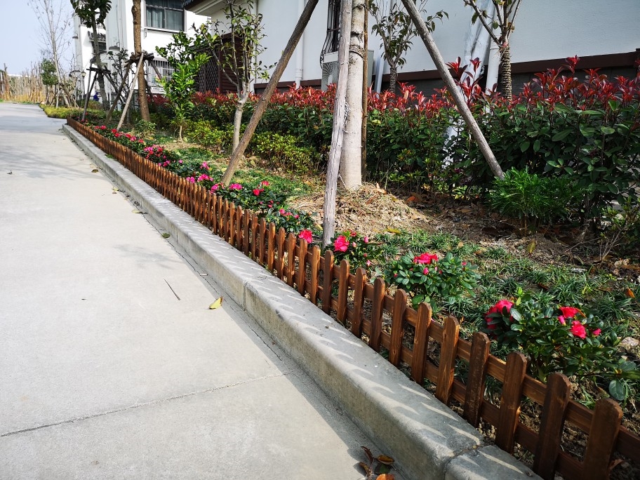 花园木栅栏韵美舞灵篱笆花坛木质围栏草坪护栏庭院绿化园艺小装饰