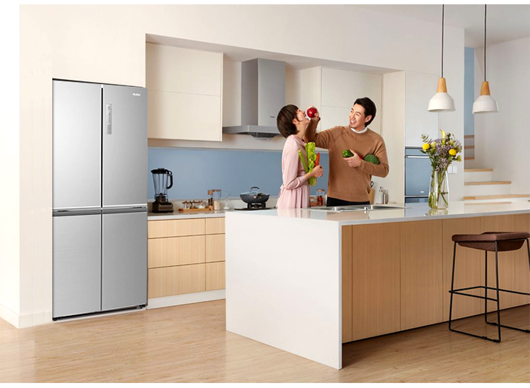 haier海尔406升多门冰箱 bcd-406wdpd 风冷无霜双变频 三档变温净味