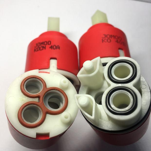 《九牧阀芯配件花洒面盆厨房水龙头快开单冷热水混水阀分水阀高平脚