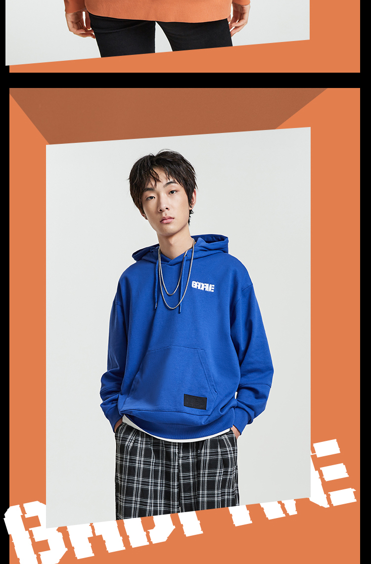 李宁(li-ning)卫衣 李宁卫衣男士badfive篮球系列套头长袖连帽宽松