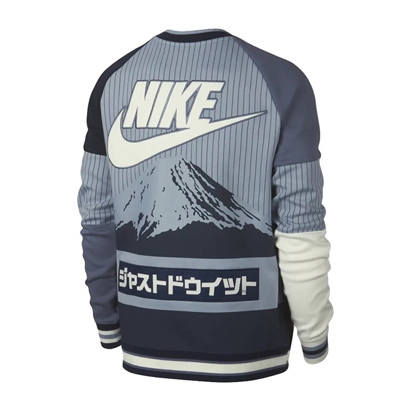 耐克nike城市版卫衣多色拼接上海限定黑白洛杉矶套头卫衣