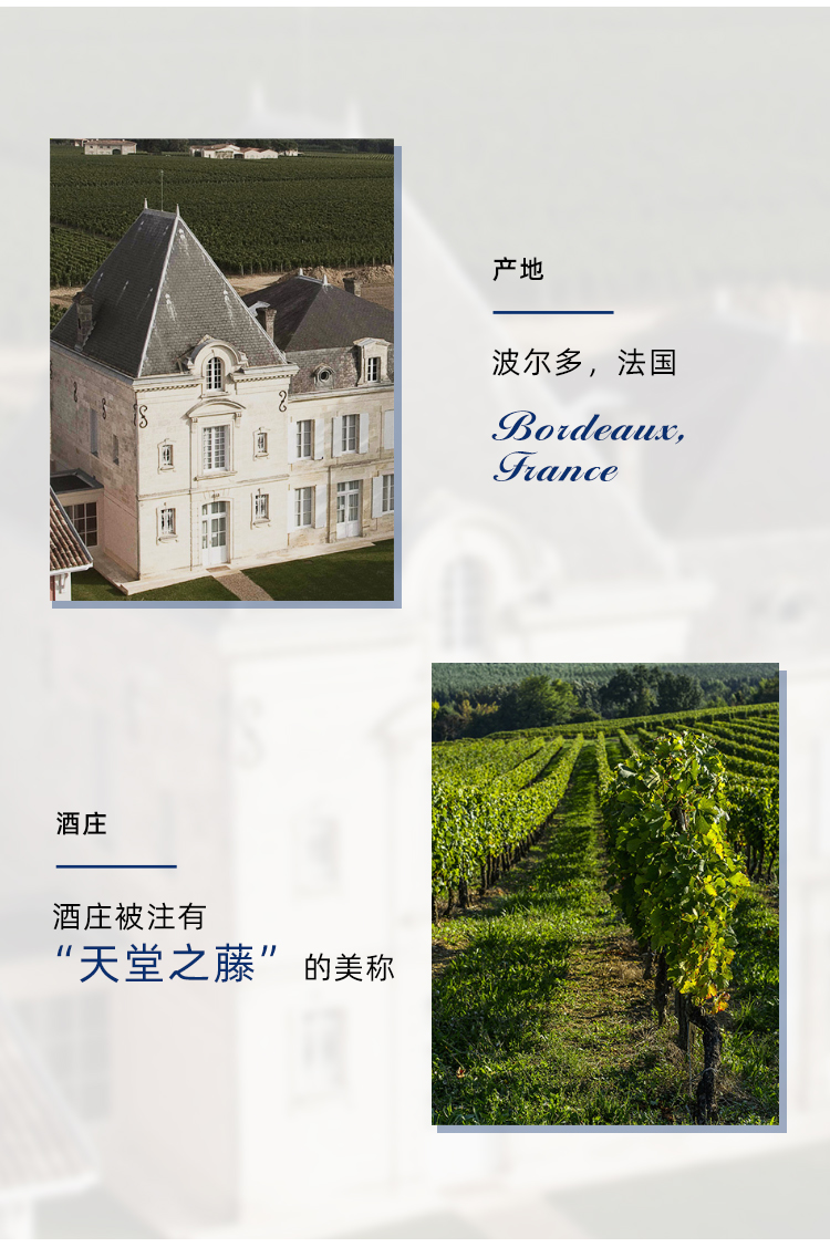 拉菲罗斯柴尔德红酒拉菲红酒凯萨天堂古堡珍酿波尔多红葡萄酒750ml