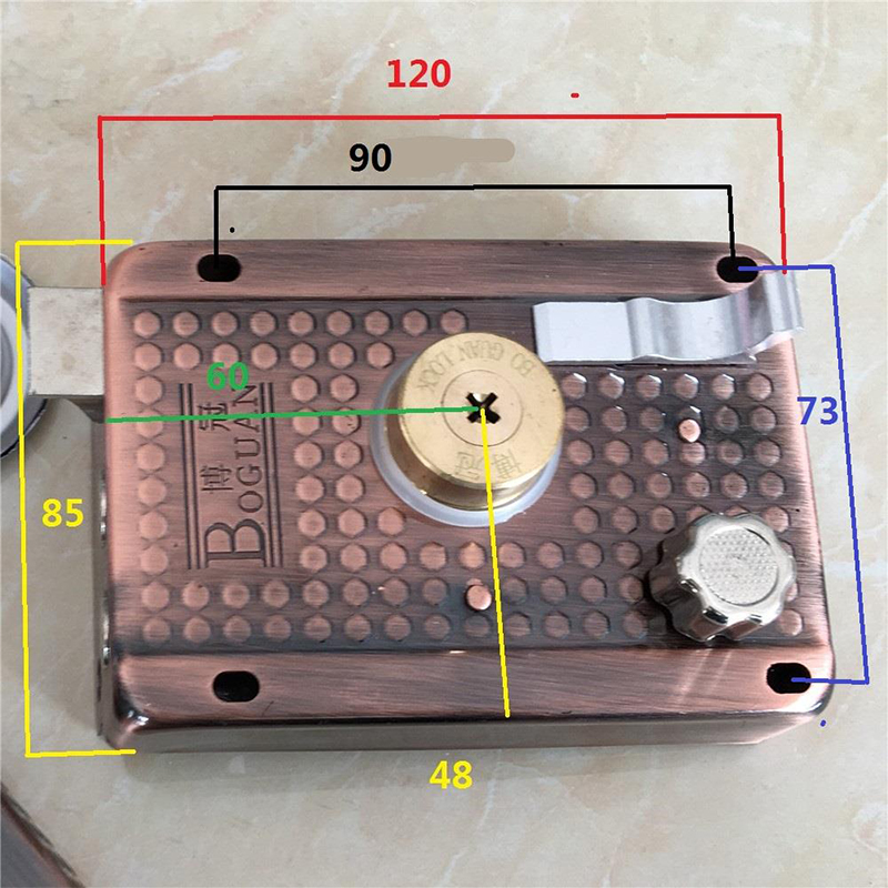 锁个铁大门锁齿条锁保险锁齿轮锁铁锁子