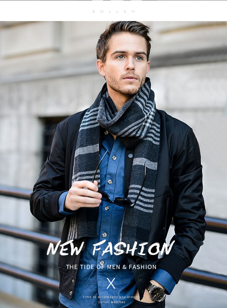 梭伦sollen时尚休闲简约商务自动男士机械表大表盘透底高颜值全自动