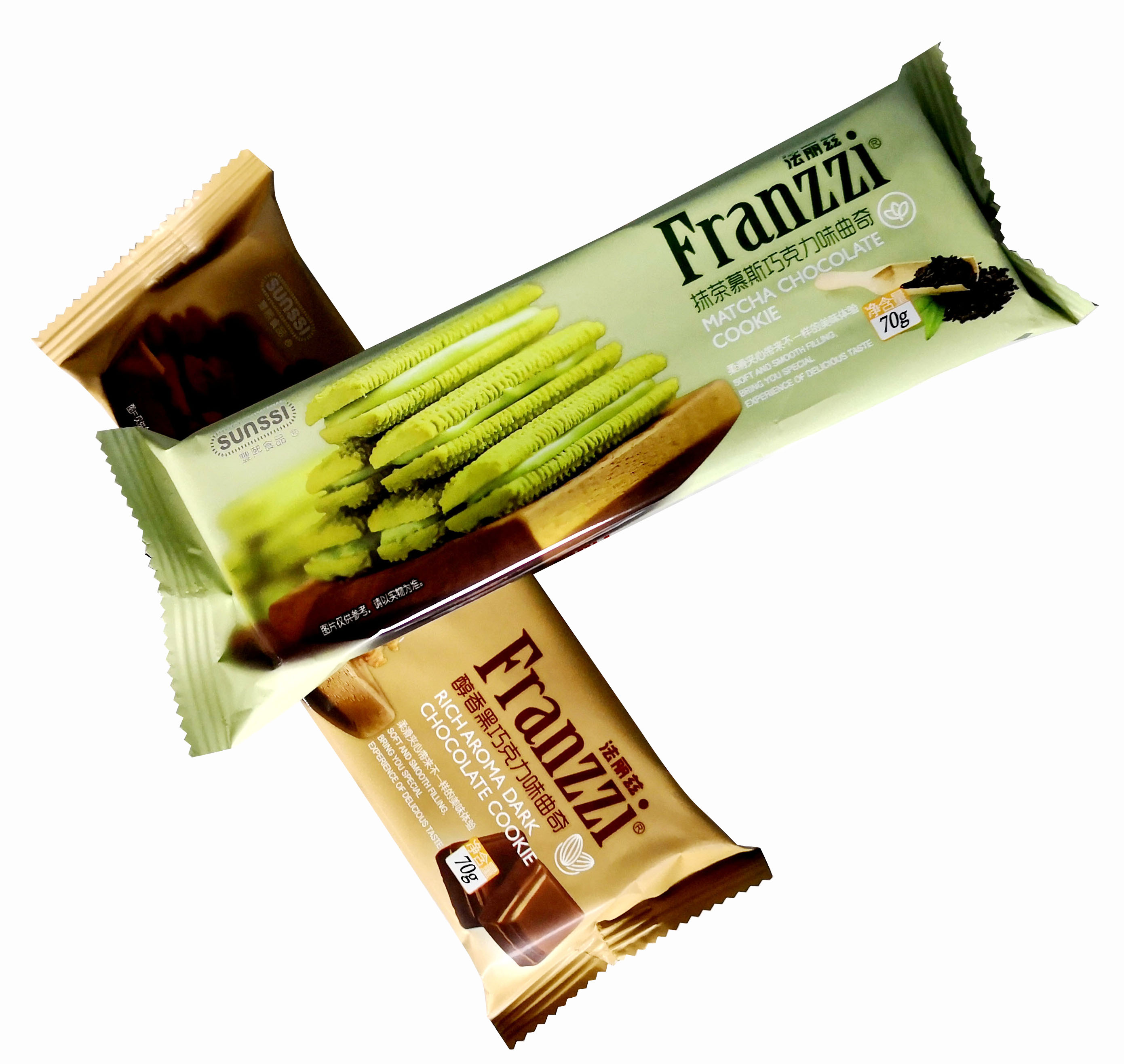 法丽兹曲奇饼干抹茶味黑巧克力味混合装