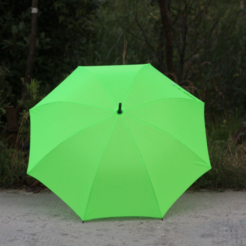 8骨绿色晴雨伞弯钩长杆伞个性舞台摄影夜店气氛道具伞荧光绿雨伞