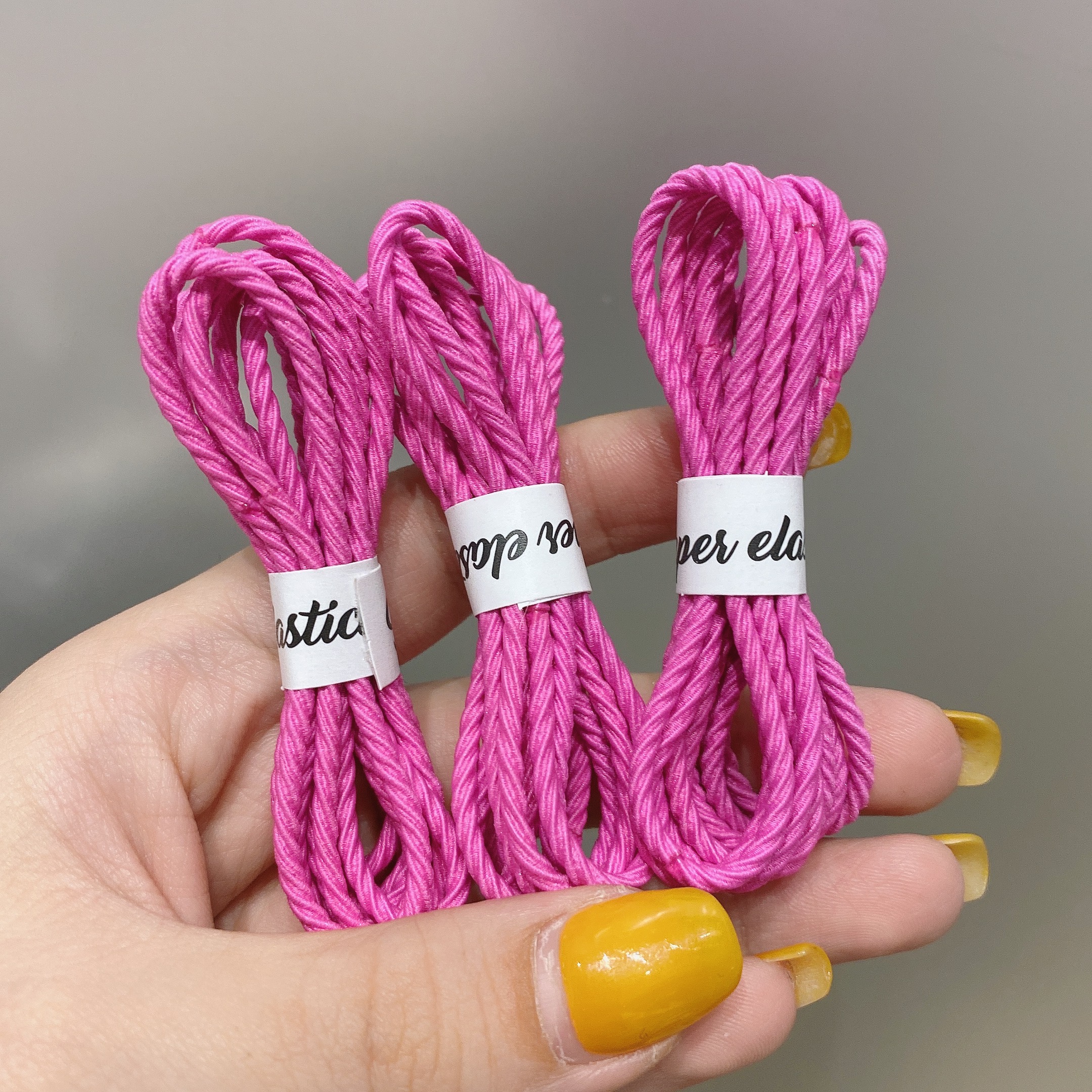 《日韩简约彩色高弹力螺旋细头绳基础打底发圈小清新扎头发皮筋发饰