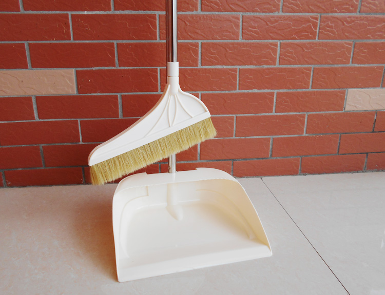 家用单个软毛撮箕扫帚组合猪鬃毛扫地笤帚地刮扫把簸箕套装扫头发