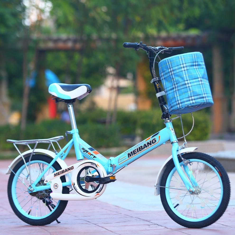 新款折叠自行车16寸20寸超轻便携小型轻便儿童学生成人女式单车