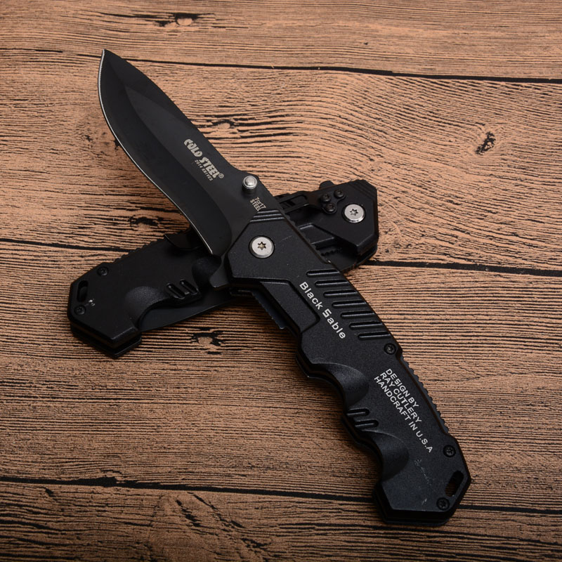 cold archery多用工具 冷钢战术折刀 野营刀具 全金属折叠刀 户外工具