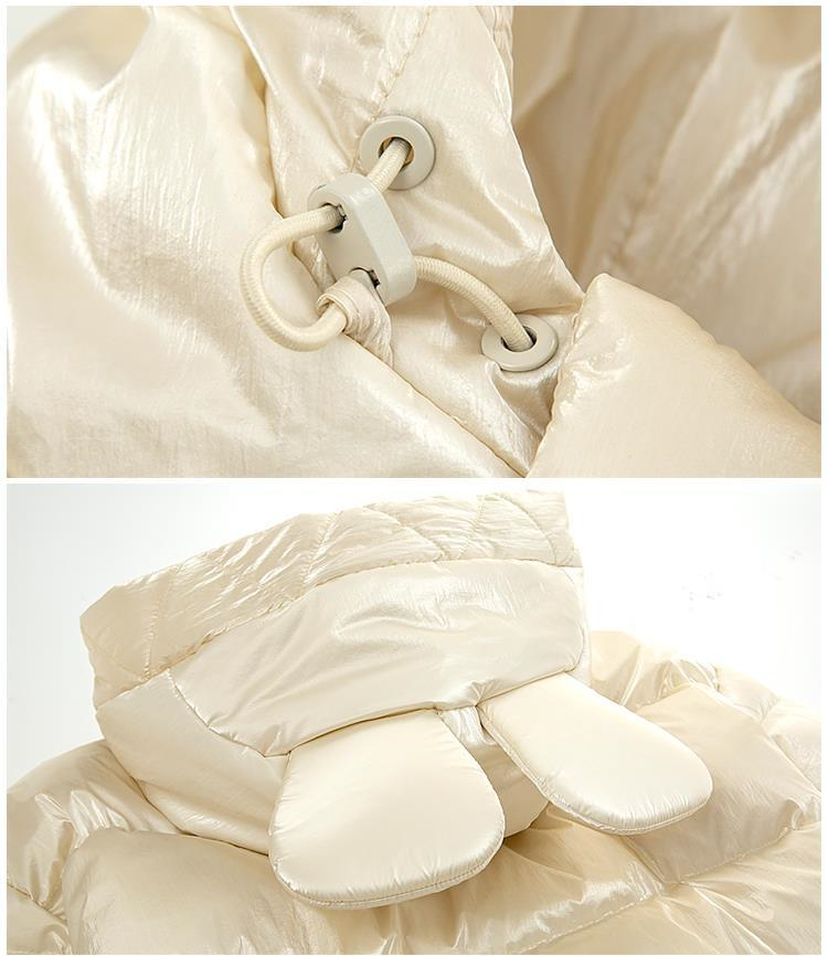 小白熊(snow bear)儿童套装 小白熊女童羽绒服中长款2021新款女中大童