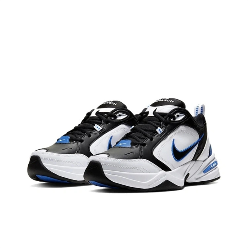 【耐克(nike)跑步鞋】 nike耐克air monarch 4 黑白蓝男款老爹鞋运动