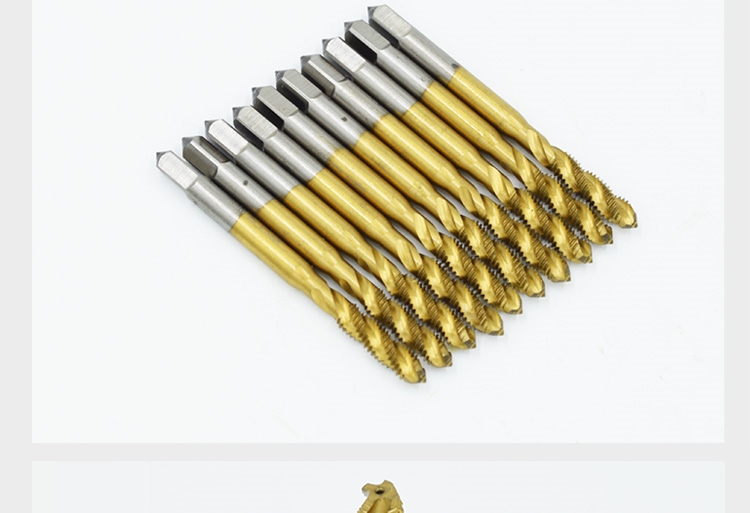 品质机用镀钛螺旋螺尖丝锥法耐先端丝锥丝攻m3m4m5m6m8不锈钢