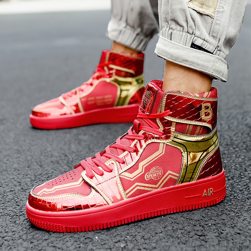 aj男鞋官一号联名钢铁侠动漫莆田欧洲站潮牌鞋