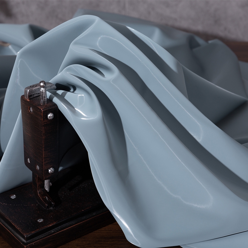 服装pu面料软皮仿皮加厚耐磨光泽镜面皮布料手工人造面料1米白色半米