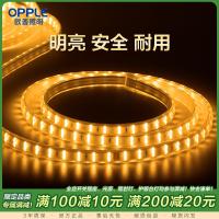 欧普灯带led霓虹灯条线灯客厅吊顶装饰贴片超亮光带220v