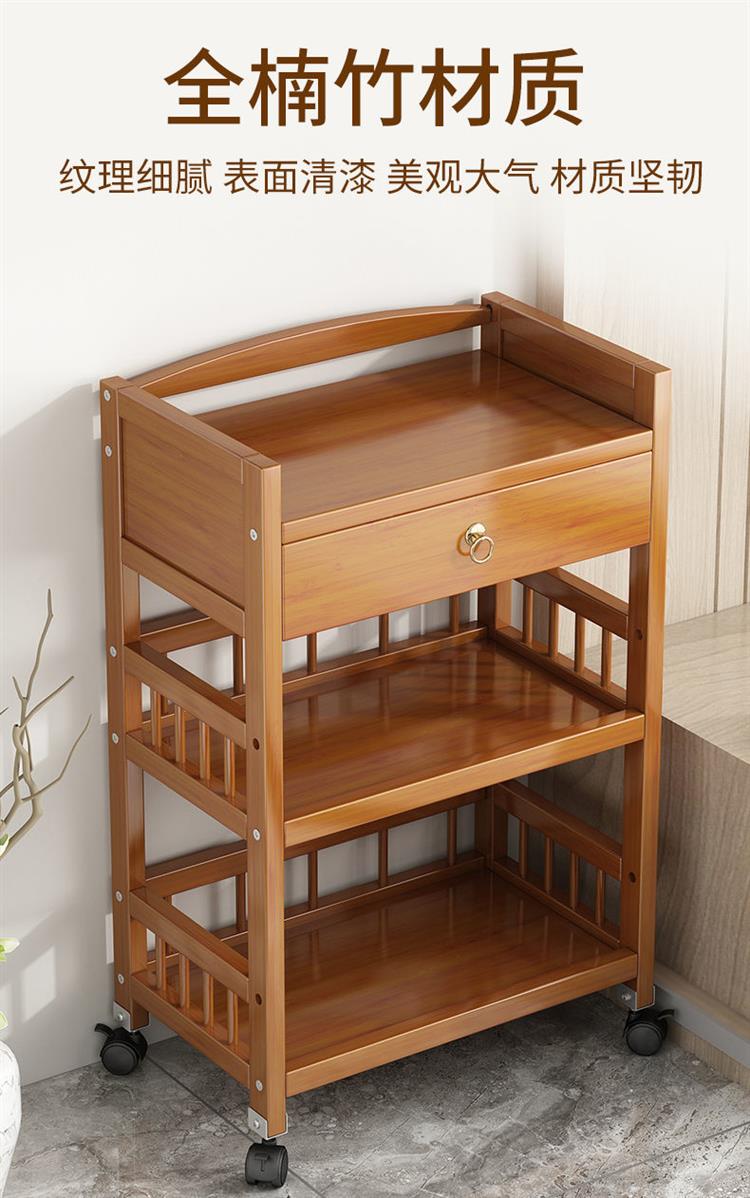 放置物架小推车杂物储物架落地多层移动厨房浴室卫生间新款收纳架