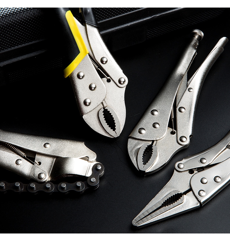 古达大力钳多功能多用工业级重型加力固定夹钳压力钳圆口定位钳