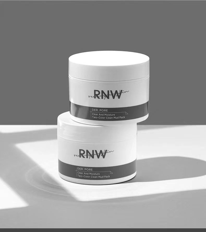rnw清洁面膜泥膜黑白双色清洁毛孔去黑头粉刺补水保湿学生涂抹式