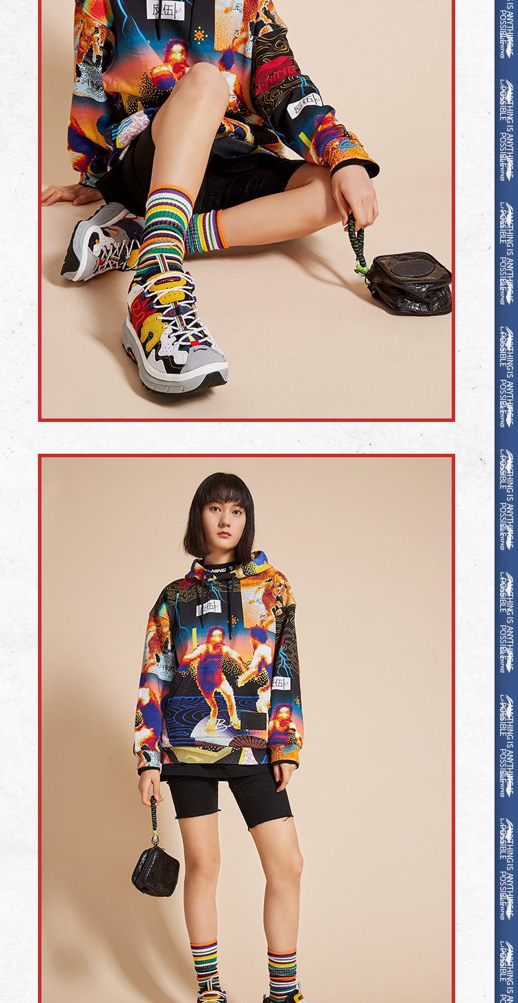 中国李宁巴黎时装周春夏走秀款休闲鞋女鞋acelow运动鞋