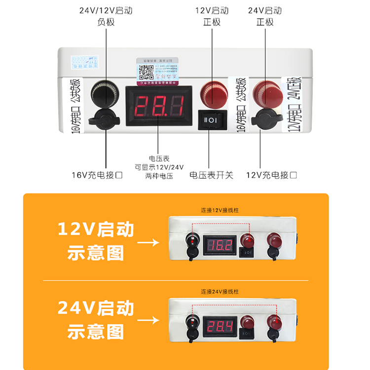 闪电客车载应急启动电源hy 12v 24v 72ah 24v汽车应急电源货车强起闪电客12v 柴油车重型打火搭电宝双电压 价格图片品牌报价 苏宁易购诗曼特汽车用品专营店