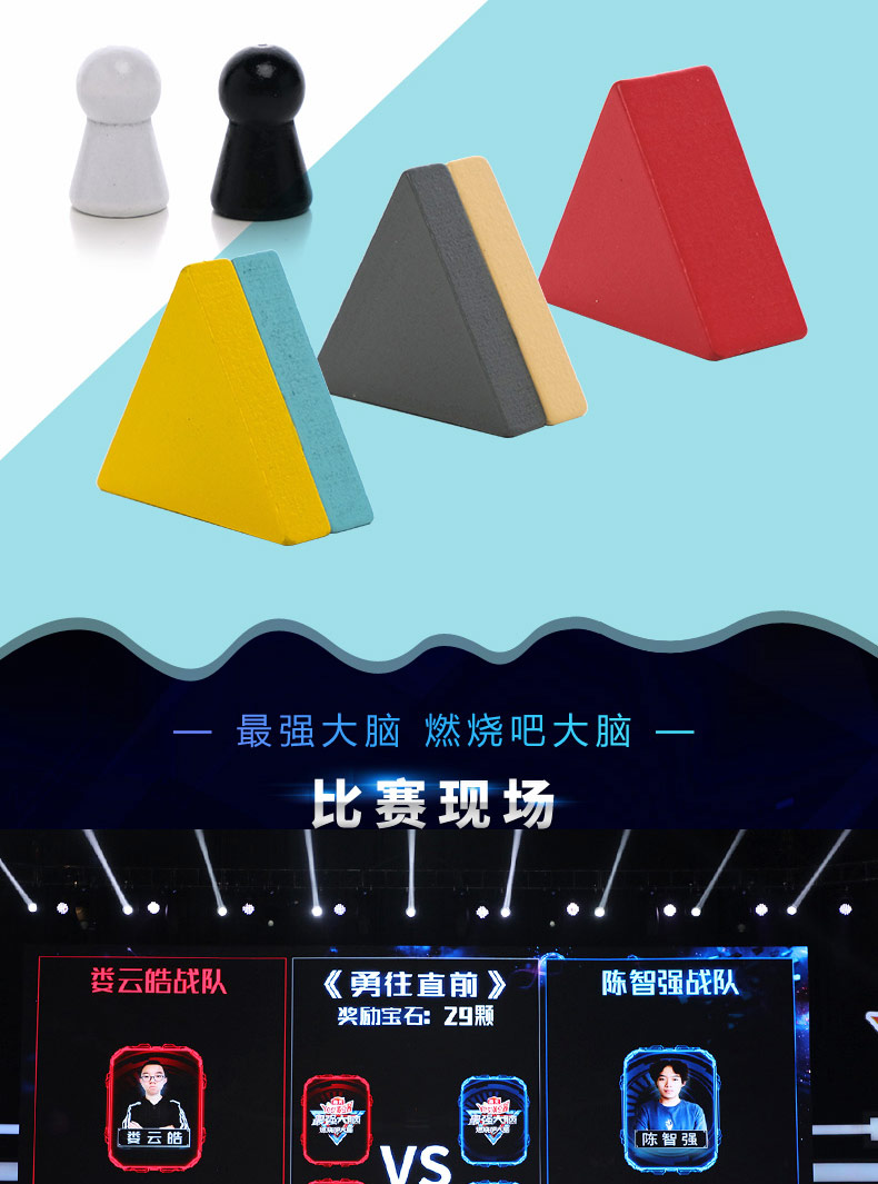 正版]最强大脑勇往直前店同款燃烧吧大脑逻辑思维儿童益智亲子玩具