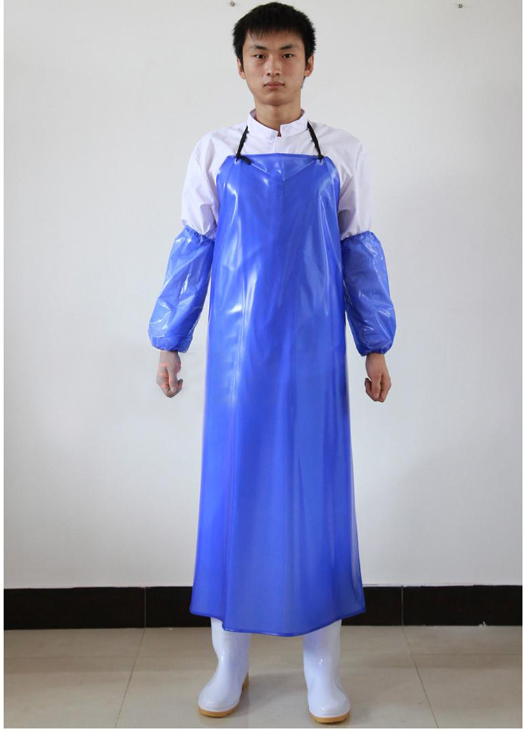 妮飘花(nipiaohua) 加厚防水防油耐酸碱围裙厨房餐饮食品厂工厂车间