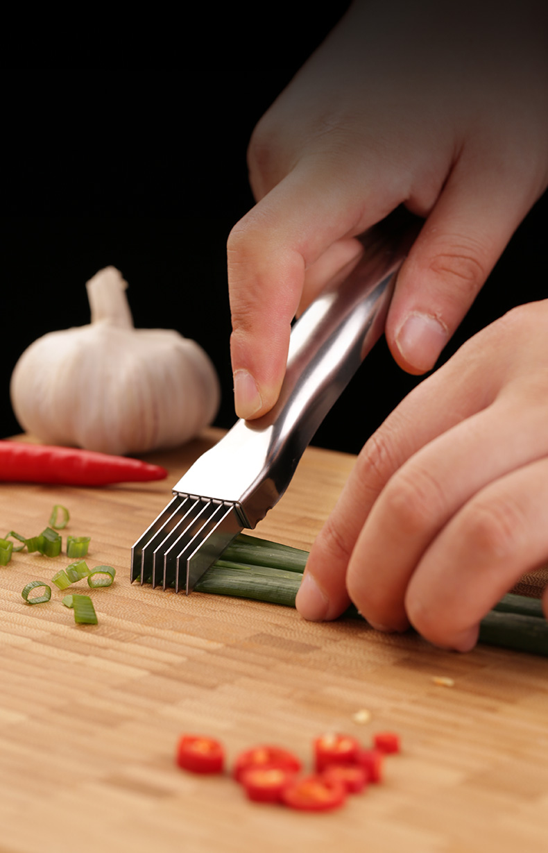 不锈钢多功能切菜神器家用葱丝刀切葱器刨丝葱花刀创意厨房切丝器