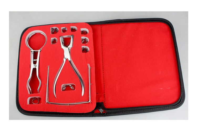 huatrau牙科材料橡皮障手术器械包打孔器齿科橡皮障套装支架面弓橡皮