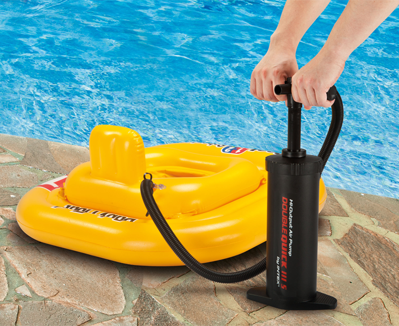 游泳圈充气筒儿童泳池便携充气船气球床垫玩具打气筒橡皮艇充气泵