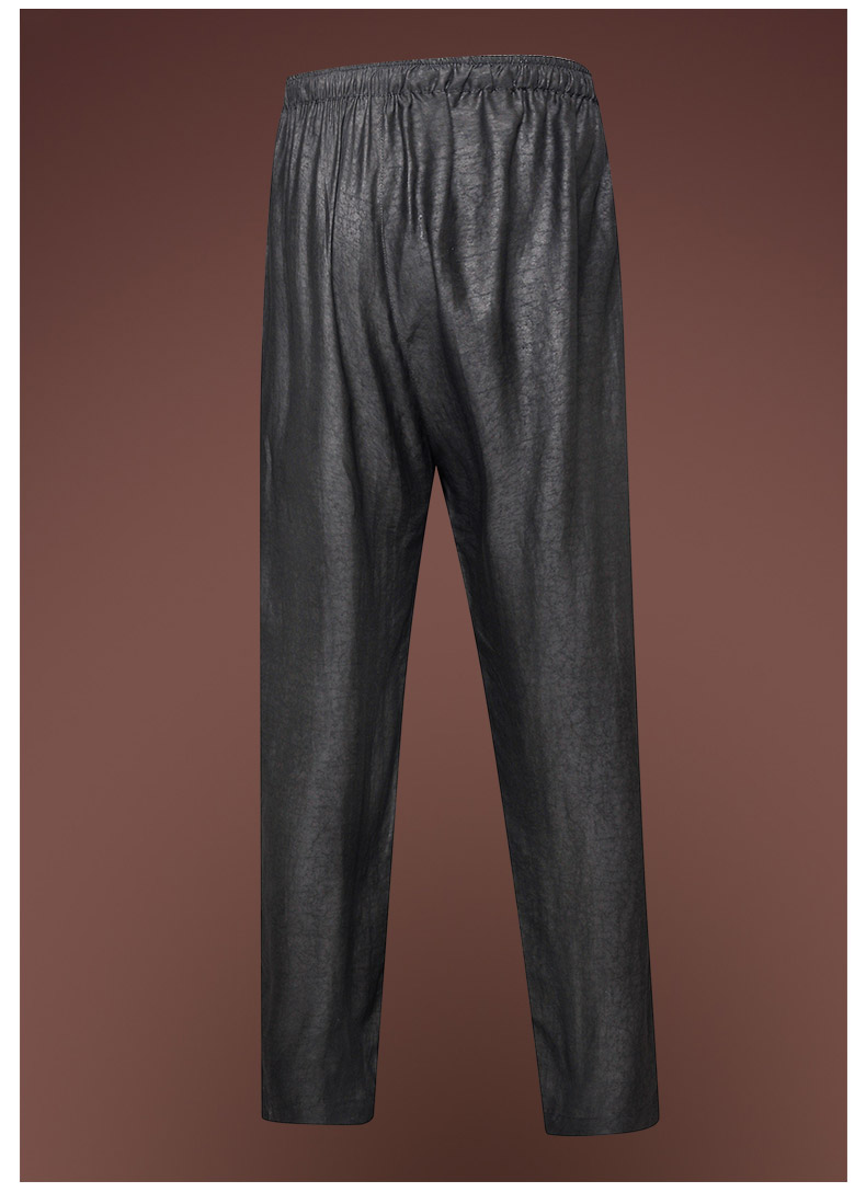 蓝吉奥(langjieao)男士休闲裤 中老年人裤子男夏季薄款真丝桑蚕丝绸