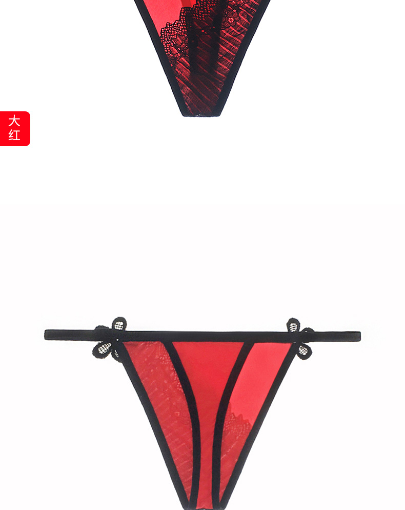 丁字裤女士内裤蕾丝一根线性惑骚性感欧美丁衣裤薄诱惑t字裤卓思哲