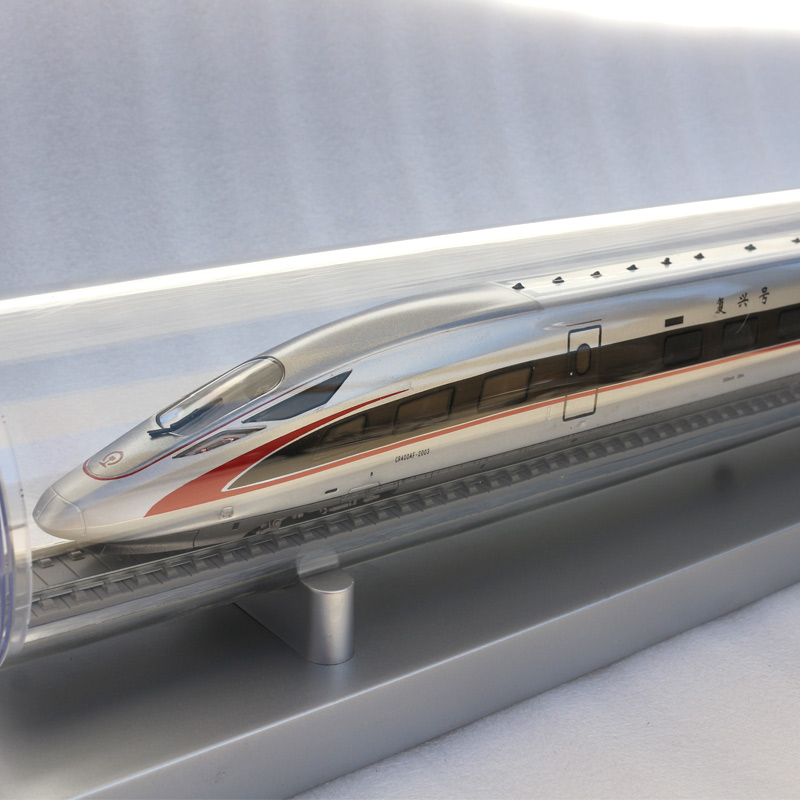 动车组单头三节电力火车模型树脂 动力时代 1:87静态和谐号收藏送礼