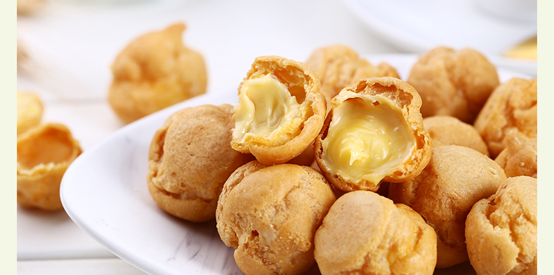 (厂家直营店)品牌【199减120】 芝心泡芙 60g芝士夹心泡芙休闲零食