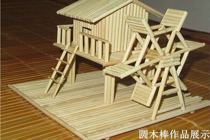 定做细木棍学生diy手工模型制作工具细圆棒小木条木棍msy1503毫米50支