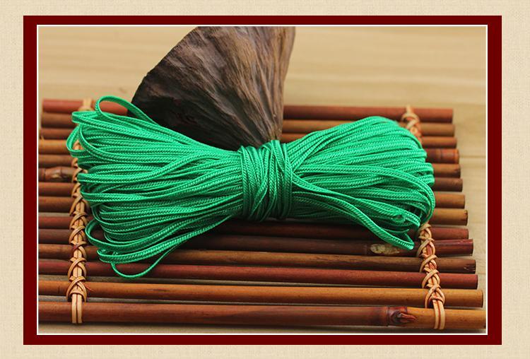 盘扣材料制作旗袍中式纽扣编织diy复古手工扁平pp线尼龙丙纶绳子 玫