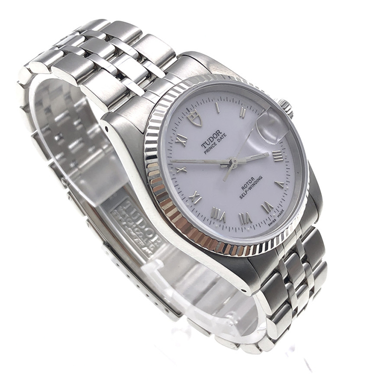 二手95新帝舵tudor王子型系列74034白面罗马刻度男表自动机械奢侈品钟