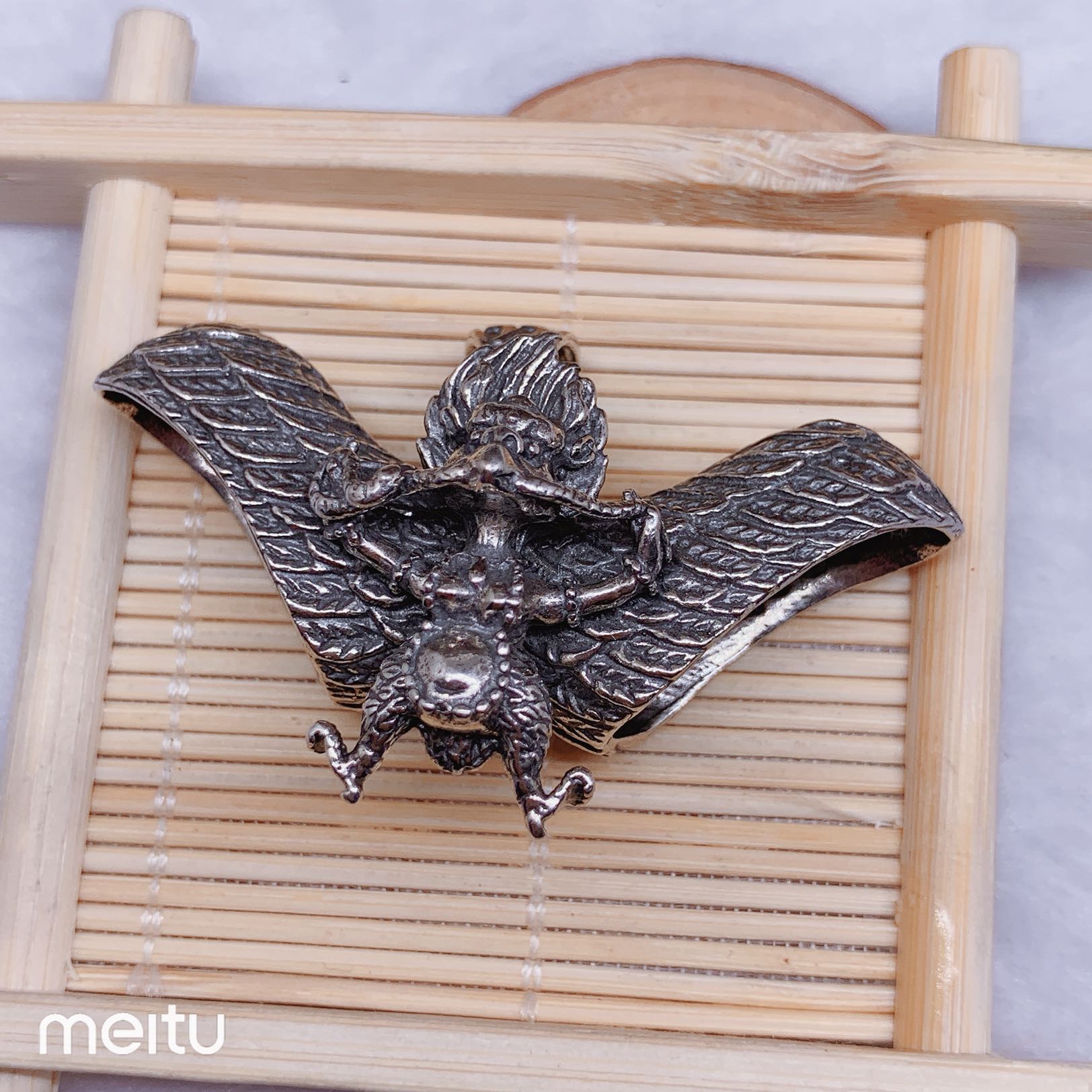 姬咪(jimi)时尚吊坠/项链595775180705 纯银虎爪熊钩子熊爪子包银鹰爪