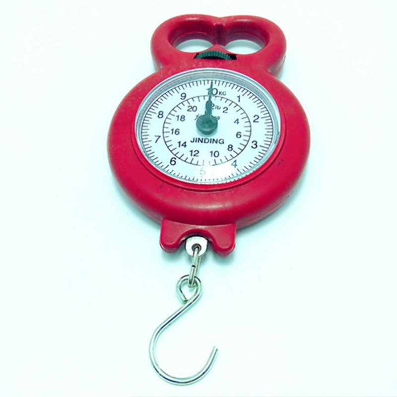 弹簧秤颜色随机家用便携式多功能10kg手提秤买菜秤口袋秤迷你快递秤10