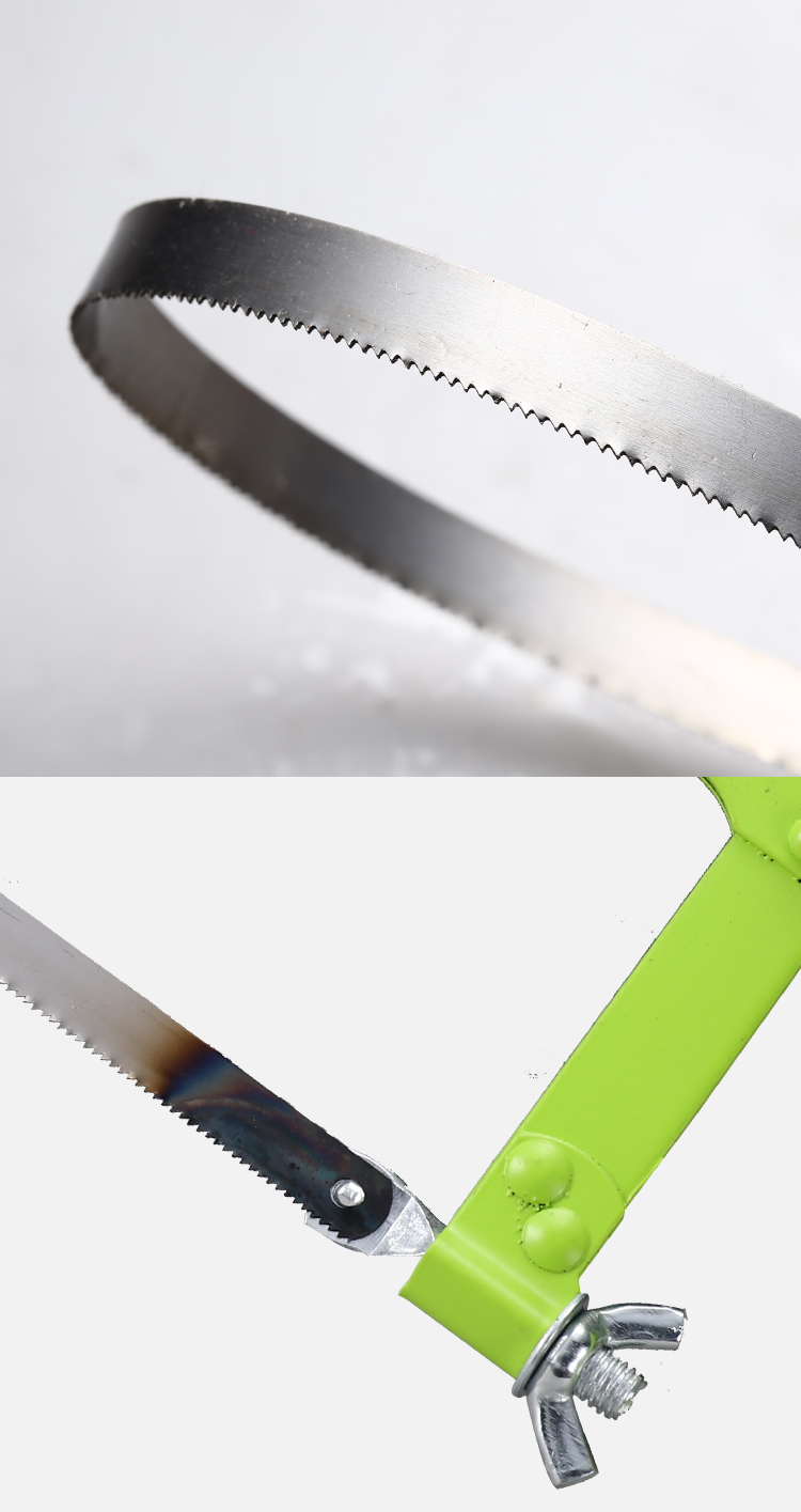 木工锯子闪电客小钢锯条弓架家用手工金属韧性手锯迷你锯子高碳钢送