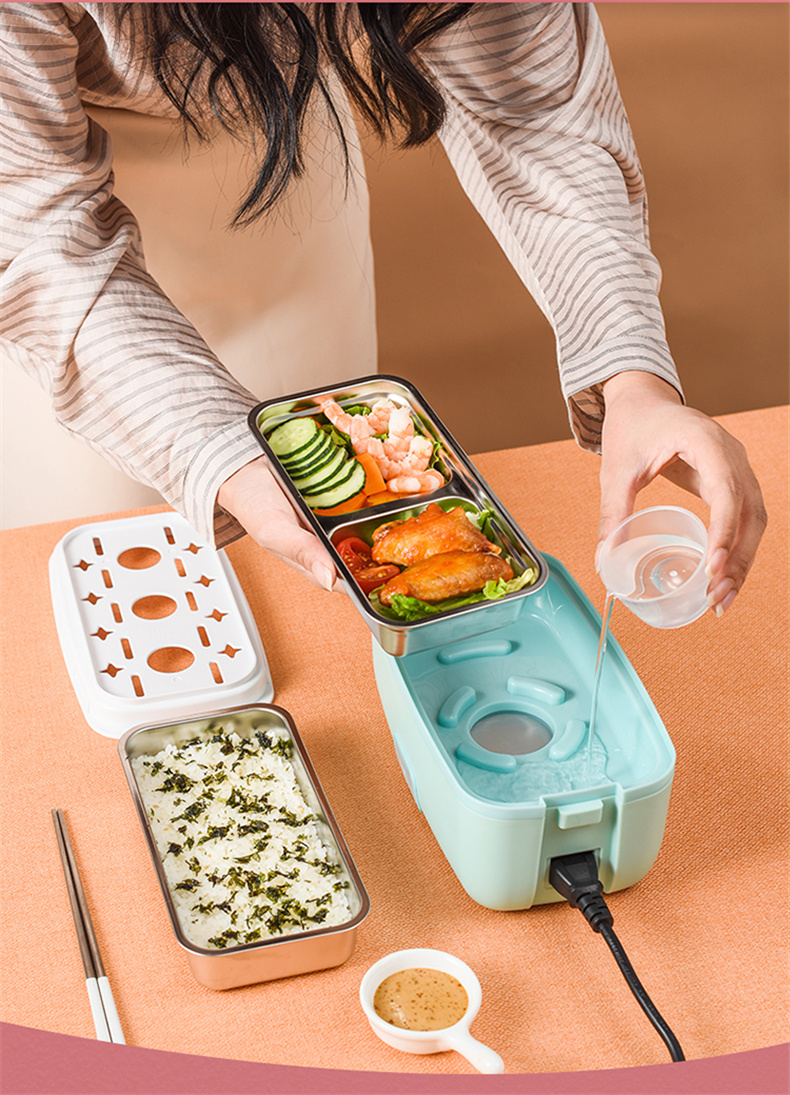 红心蒸煮饭盒ysh3201额定功率200w一人盒饭加热饭盒煮饭工作餐便当蒸